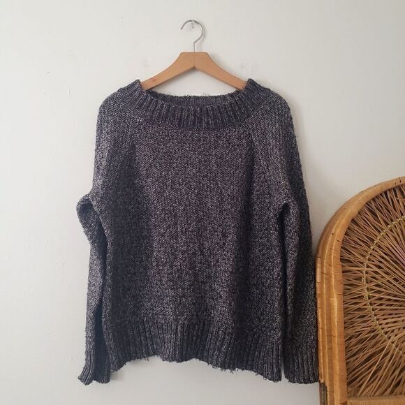 Chaps Gray Knit Pullover Sweater L - Picture 1 of 7